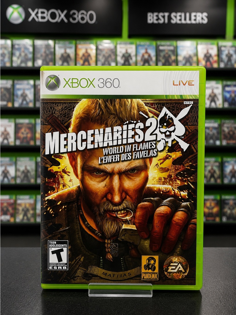 Mercenaries 2: World in Flames Xbox 360 Game Complete CIB EA Action Adventure